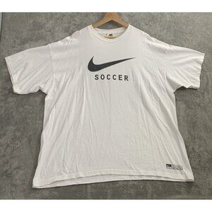 Nike Shirt Men’s XXL Soccer 90s Y2K Big Logo Center Swoosh White Tag USA Vintage